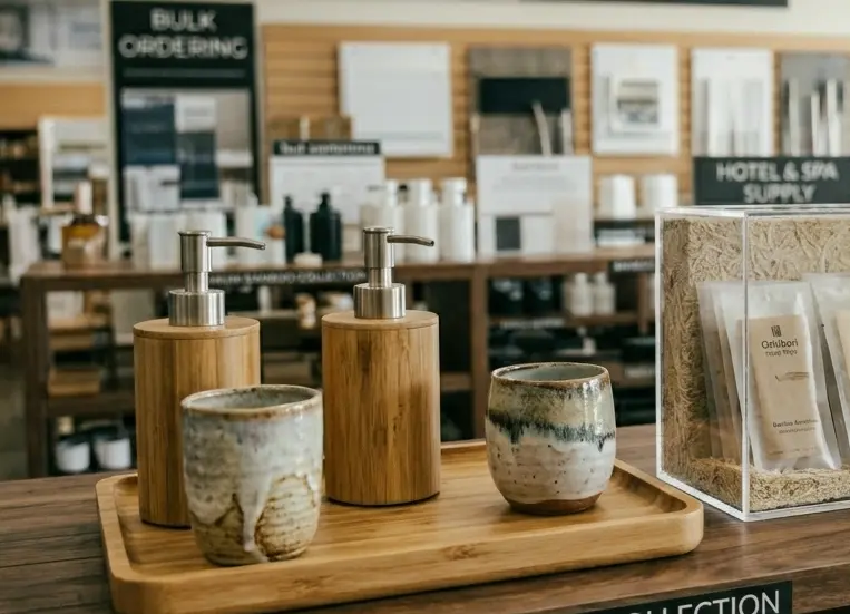 Premium Bamboo and Metal Bathroom Accessories from China